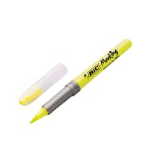 Surligneur pinceau Highlighter Flex jaune Bic