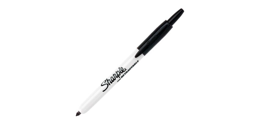 Retractable Sharpie permanent marker fine point 4mm black