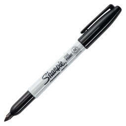 Permanent marker with cap Sharpie conical point fine writing 