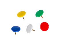 Chinchetas de colores surtidos Caja de 100