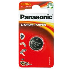 Pila de botón litio CR2025 Panasonic - Blister de 1 pila 