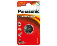 Pila de botón litio CR2025 Panasonic - Blister de 1 pila 