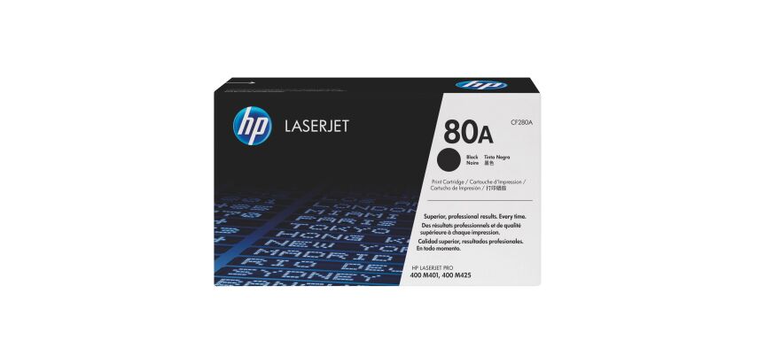 HP 80A - CF280A toner noir pour imprimante laser