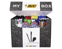 Caja 115 productos de escritura y corrección Bic + 9 gratis