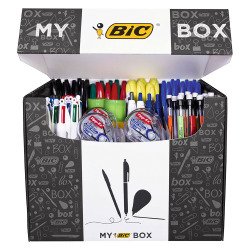 Box de 115 produits d'écriture et correction Bic + 9 offerts
