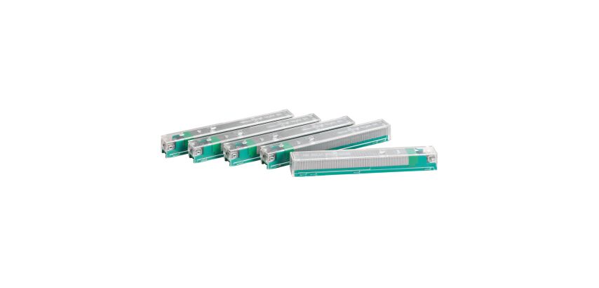 Pack 5 x 210 Nachfüllungen für Heftgerät Leitz mit Cartridge Farbe Grün - Kapazität 55 Blätter