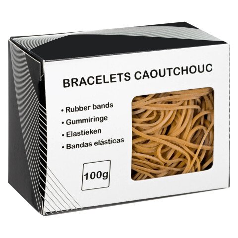 Gomas elásticas 120 mm Caja de 100 g