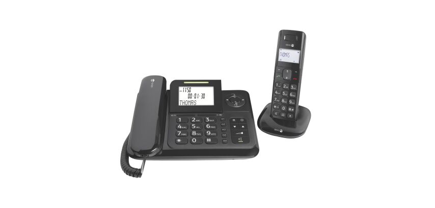 Téléphone filaire et sans fil avec répondeur intégré Doro Comfort 4005