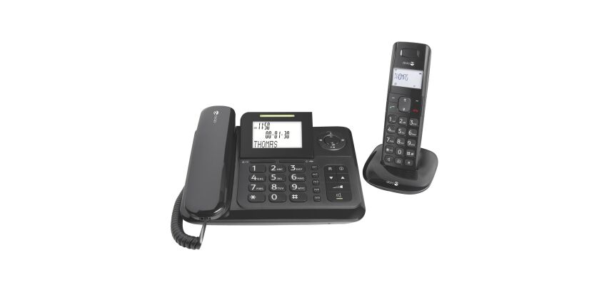 Téléphone filaire et sans fil avec répondeur intégré Doro Comfort 4005