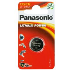 Pila de botón litio CR2032 Panasonic - Blister de 1 pila 
