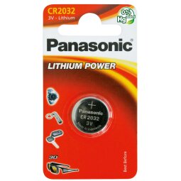 Pila de botón litio CR2032 Panasonic - Blister de 1 pila 