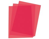 Couverture de reliure plastique 20/100e transparente couleur - Paquet de 100
