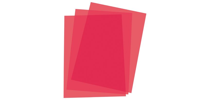 Pak 100 plastic kaften voor inbindmachine - kristal 20/100 -Pak van 100