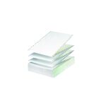 Caja de 2500 hojas de Papel continuo blanco, modelo 1 hoja, 2 trepados