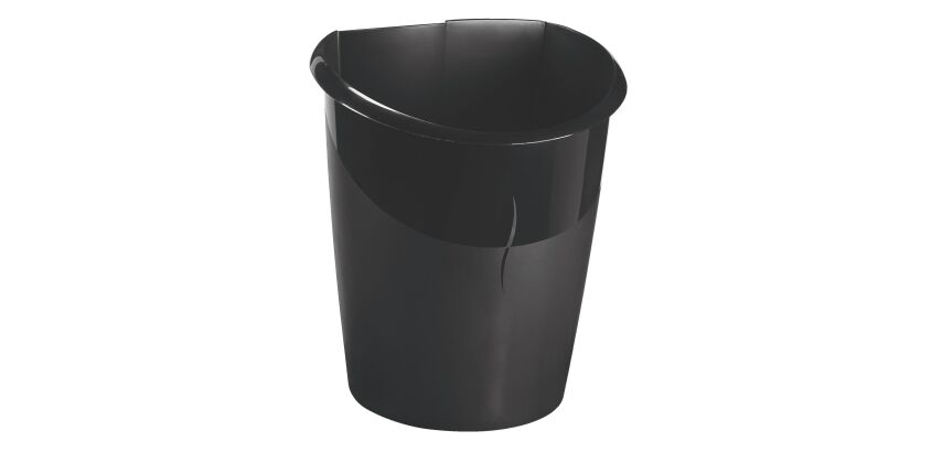Papelera de plástico Cep Ellypse Green Spirit 15 L negro