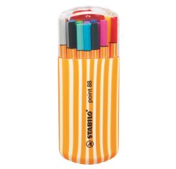 Stabilo Point 88 Filzstift - Set mit 20 verschiedenen Farben