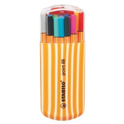Stylo feutre Stabilo Point 88 - Chevalet de 20 feutres