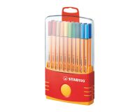 Rotulador Stabilo point 88 Estuche de 20 colores surtidos