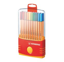Rotulador Stabilo point 88 Estuche de 20 colores surtidos