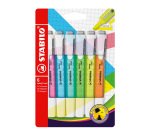 Surligneur Stabilo Swing Cool couleurs assorties - Pochette de 6