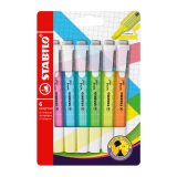Highlighter Stabilo Swing Cool assorted colours - Pack of 6