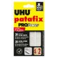 Pâte adhésive Uhu Patafix Pro Power noir repositionnable - Etui de 21 pastilles