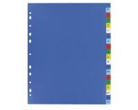 Tabbladen A4+ gekleurd polypropyleen Elba 20 alfabetische onderverdelingen veelkleurig - 1 set  