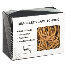 Gomas elásticas 80 mm Caja de 100 g