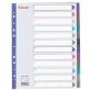 Intercalaire neutre A4+ Esselte plastique 12 onglets multicolores - 1 jeu