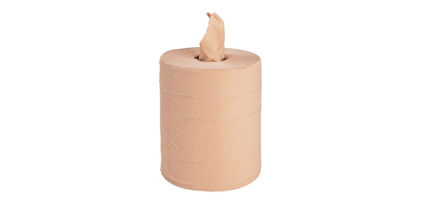 Box of 6 maxi wiping rolls for central dispensing color yellow