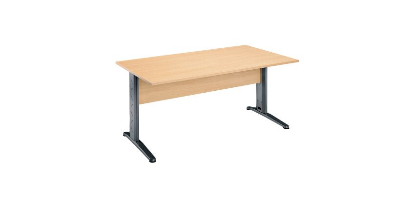 Bureau droit Altys piètement L métal