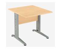 Bureau droit Altys piètement L métal