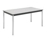 Conference rectangular modular table with rounded shockproof edges L 140 x W 70 cm Multiformes comfort