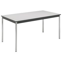 Table de réunion modulaire rectangle avec bords arrondis antichocs L 140 x  P 70 cm Multiformes confort