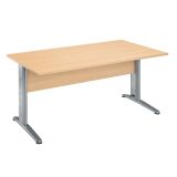 Straight Altys desk with metal L base