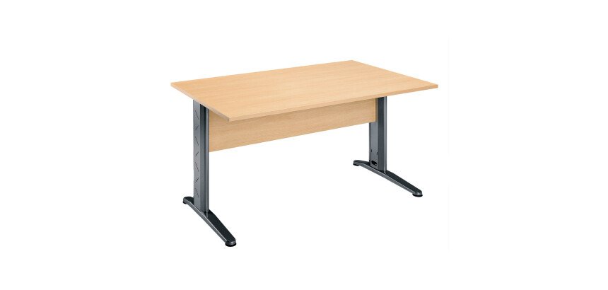 Bureau droit Altys piètement L métal