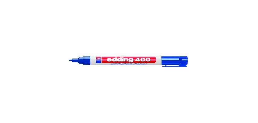 Marqueur permanent rechargeable Edding E400 pointe ogive 1 mm