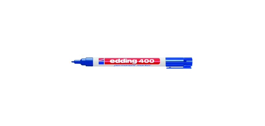 Marqueur permanent rechargeable Edding E400 pointe ogive 1 mm