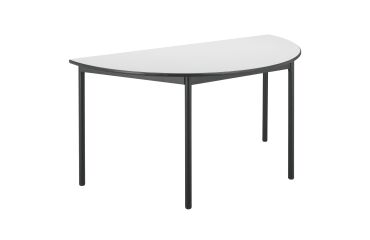 Mesa semirredonda Confort Patas negras