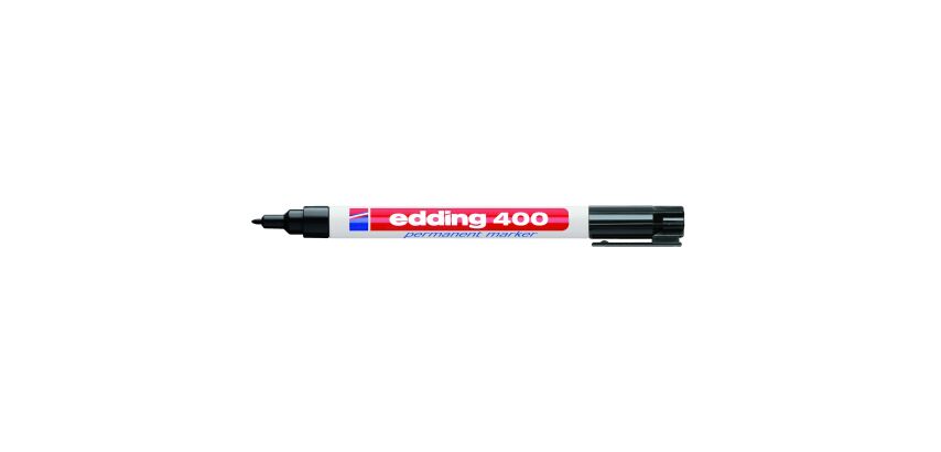 Marqueur permanent rechargeable Edding E400 pointe ogive 1 mm
