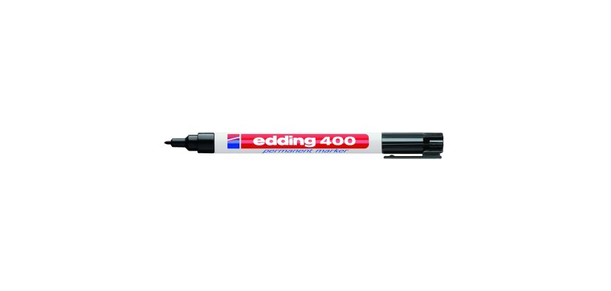 Marqueur permanent Edding 400 pointe fine ogive 1 mm