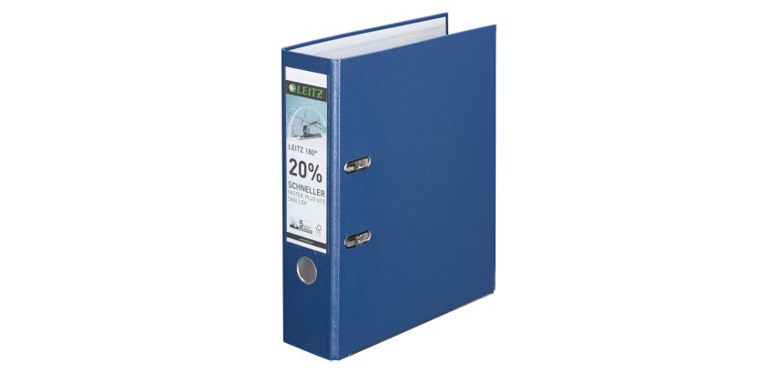 Hefboommap Leitz 180° A4 rug 8 cm plastic