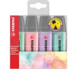 Surligneur Stabilo Boss couleurs assorties - Pochette de 4 stabilos