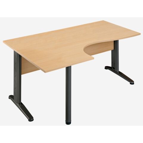Mesa compacta Altys lado izquierdo patas antracita