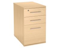 Cassettiera altezza scrivania legno Altys faggio Profondità 60 cm faggio