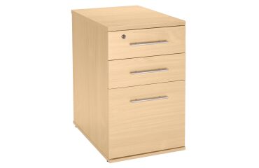 Cassettiera altezza scrivania legno Altys faggio Profondità 60 cm faggio