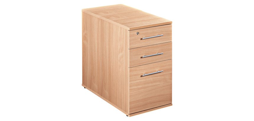 Cassettiera altezza scrivania legno Altys faggio