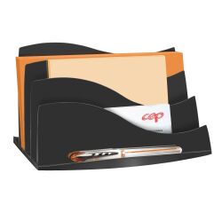 Bandeja para cartas negra de 3 compartimentos Cep Ellypse GreenSpirit