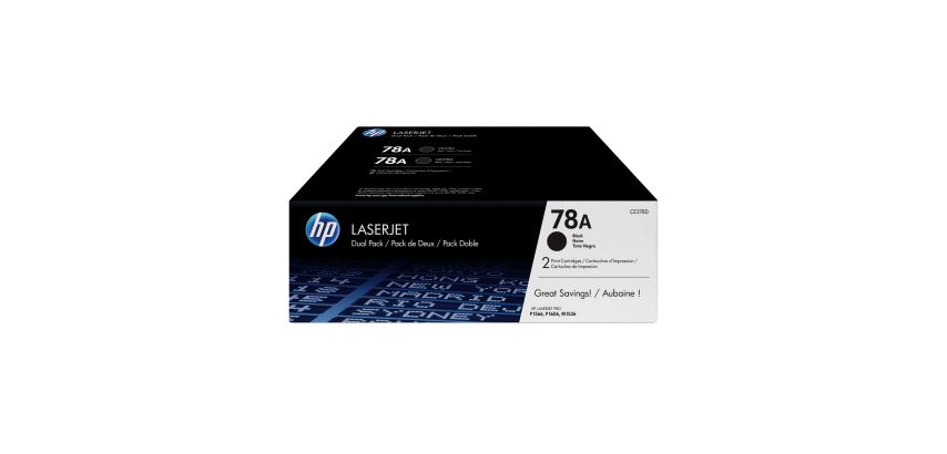 Pack of 2 toners HP 78A black