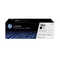 HP 36A (CB436AD) Pack tóner original negro de capacidad estándar (2 x 2000 páginas)